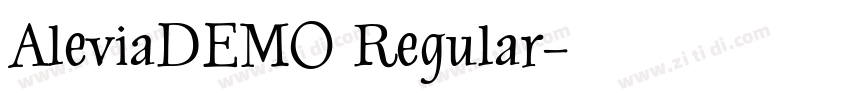 AleviaDEMO Regular字体转换